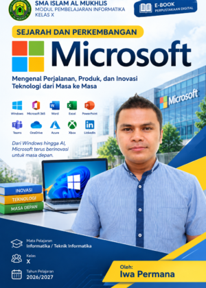 Sampul buku Sejarah dan Perkembangan Microsoft